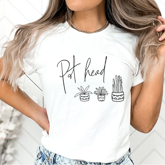  Pot Head Pun Shirt, Funny Plant T Shirt (Skapare uppladdad)