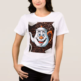 Pot Head T-Shirt - Funny Coffee Älskare Tee for Ca