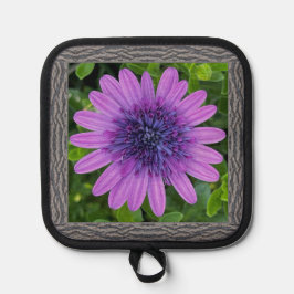 Pot Holder med Lila African Daisy