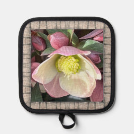 Pot Holder med Loely Rosa Hellebore