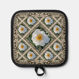 Pot Holder med Matilija Poppies