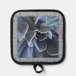 Pot Holder med vacker blå Succulent