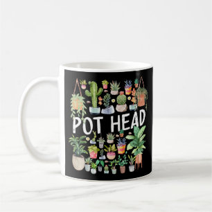 Pot-huvud för punktad växt kaffemugg