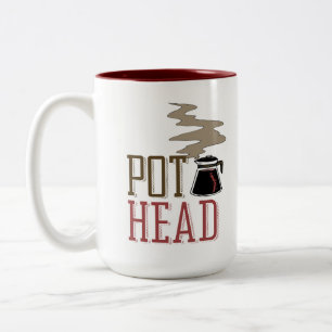 Pot-huvud Två-Tonad Mugg