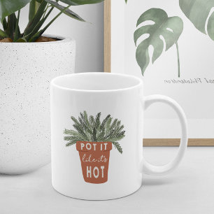 Pot It's Hett Plant Älskare Kaffemugg