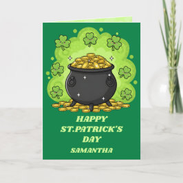 Pot O' Luck St. Patrick's Day-kort Kort
