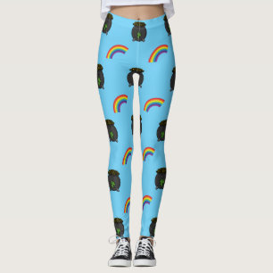 Pot of Guld Rainbow Tecknad Leggings