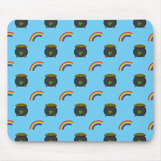 Pot of Guld Rainbow Tecknad Musmatta (Framsidan)