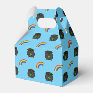 Pot of Guld Rainbow Tecknad Presentaskar