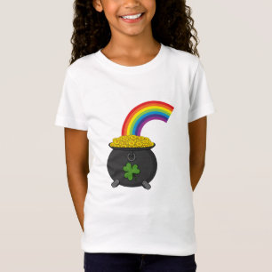 Pot of Guld Rainbow Tecknad T Shirt
