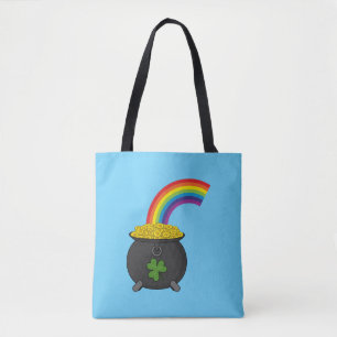 Pot of Guld Rainbow Tecknad Tygkasse