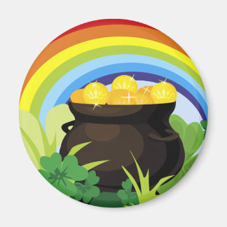 Pot of Guld St. Patrick's Day Gift Magnet