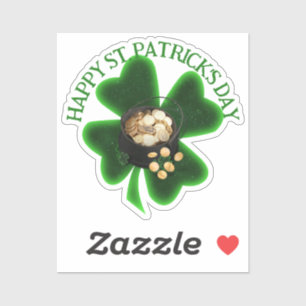 Pot of Guld St. Patrick's Day Klistermärken