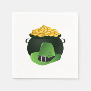 Pot o'Guld Leprechaun Hat Pappersservett