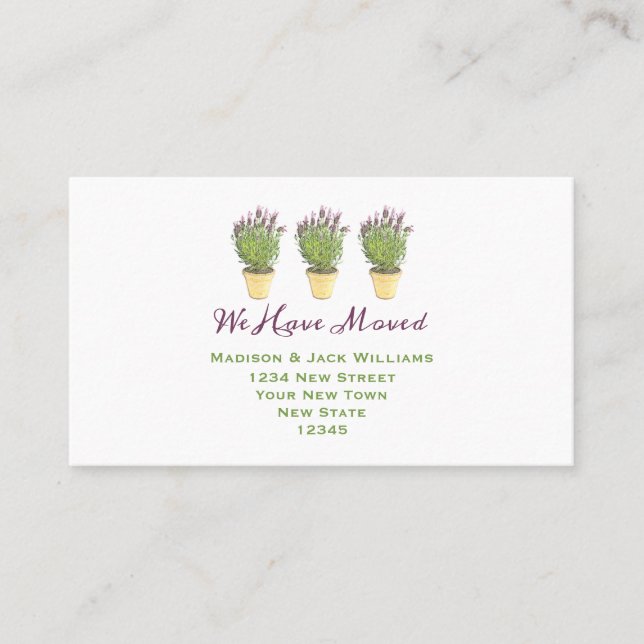 Pot Plant | Flytta Meddelande om införande av kort (Framsida)