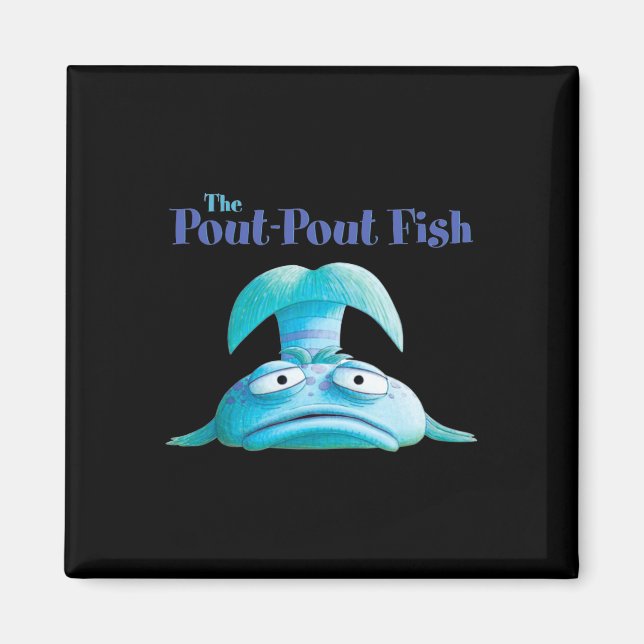 Pot Pout Fisk Fiskare Rolig Fiskare Söt F Magnet (Framsidan)
