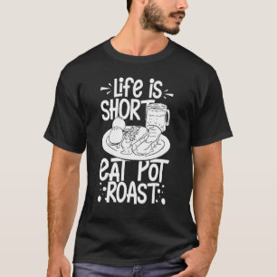 Pot Roast Recipe Långsam dragning av Kött T Shirt