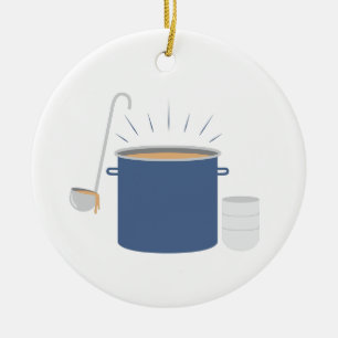 Pot Soppa Julgransprydnad Keramik