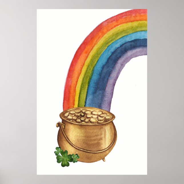 Pot-St patrick's day Poster i Guld (Framsidan)