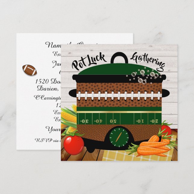 Pot Tur / Spelar ingen roll inbjudan (Fram/baksida)