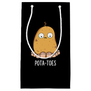 Pota-toes Funny Potato with Toes Pun Mörk BG