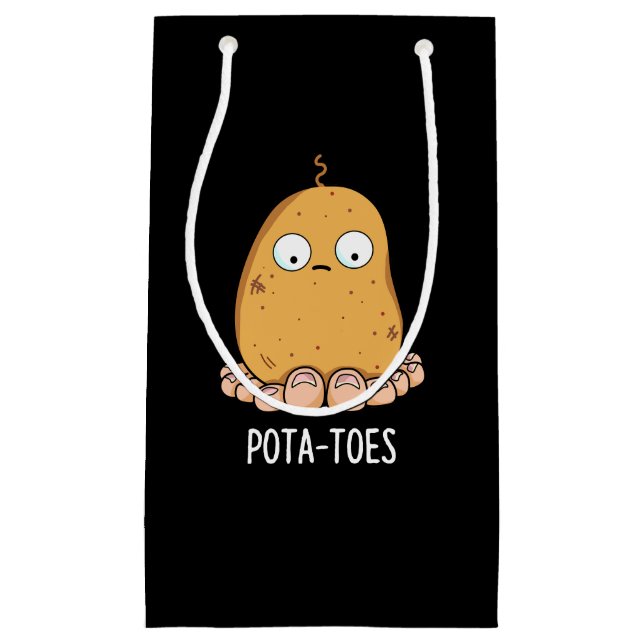 Pota-toes Funny Potato with Toes Pun Mörk BG (Framsidan)