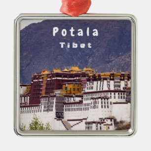 Potala palace i Lhasa - Tibet Julgransprydnad Metall