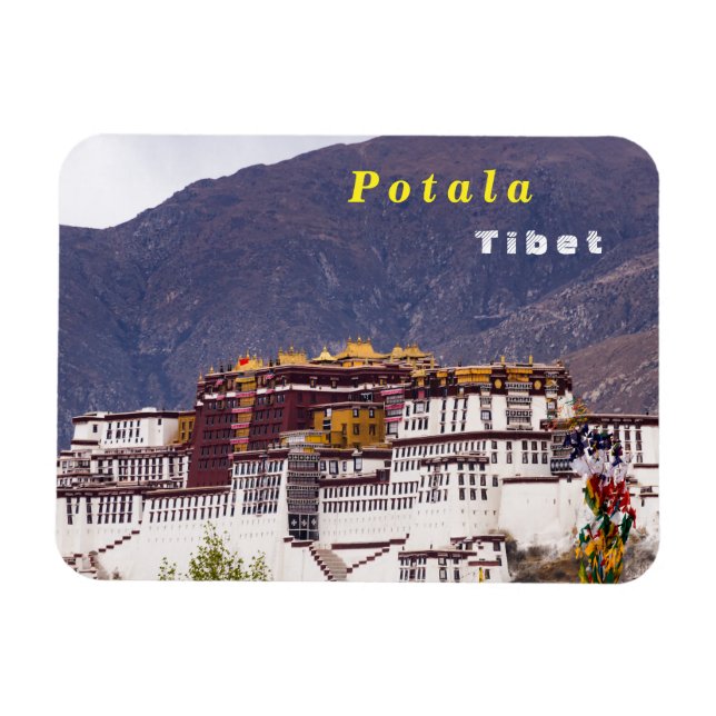 Potala palace i Lhasa - Tibet Magnet (Horisontell)