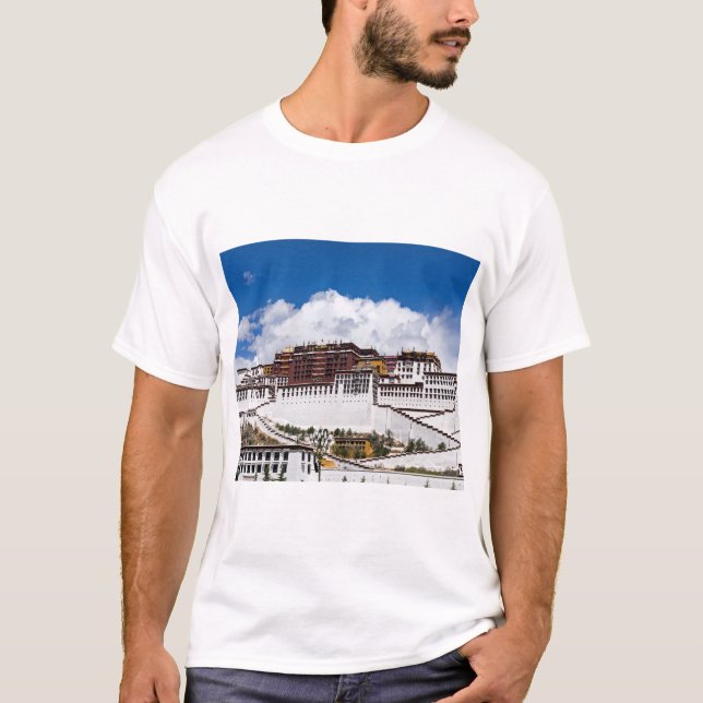 Potala palace i Lhasa - Tibet T Shirt (Framsida)