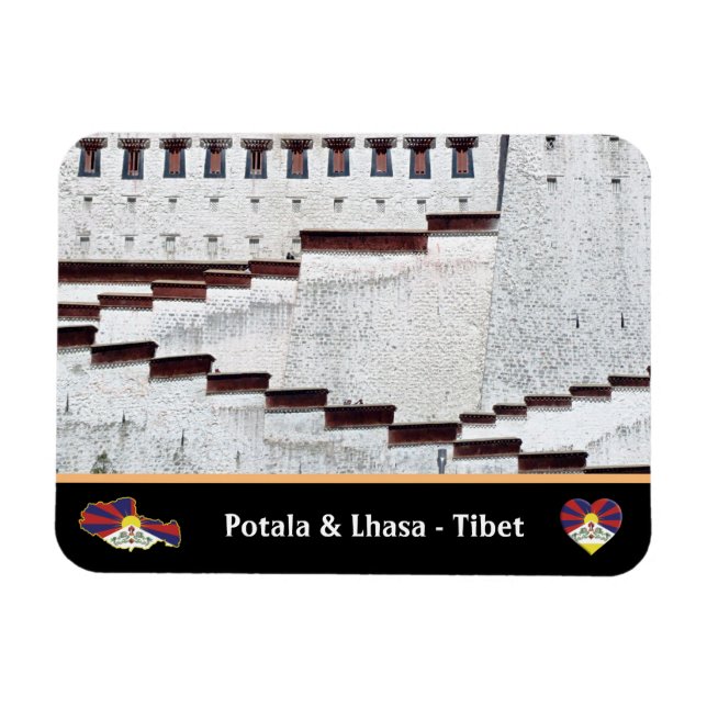 Potala Palace & Lhasa city, Tibet / Himalayas Magnet (Horisontell)