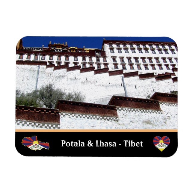 Potala Palace & Lhasa city, Tibet / Himalayas Magnet (Horisontell)