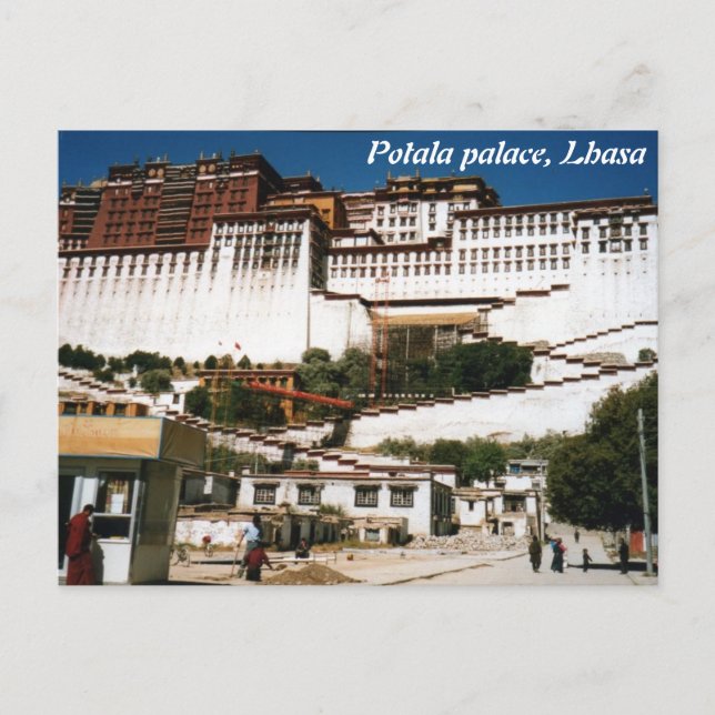 Potala Palace, Lhasa, vykort (Framsida)