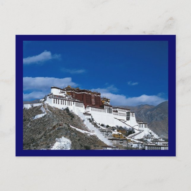Potala Palace Tibet Vykort (Framsida)