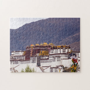 Potala-palatset i Lhasa - Tibet, Asien Pussel