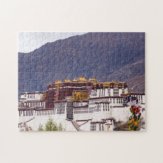 Potala-palatset i Lhasa - Tibet, Asien Pussel (Horisontell)