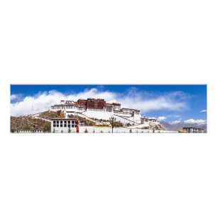 Potala-palatset i Lhasa - Tibet Fototryck
