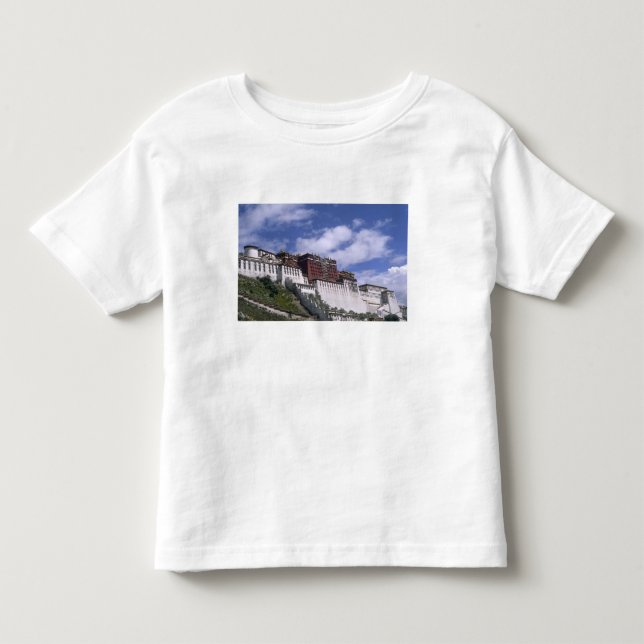 Potala-palatset på berg hem för Dalai Tee Shirt (Framsida)