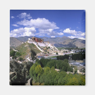 Potala-palatset på bergskedjan från aher magnet