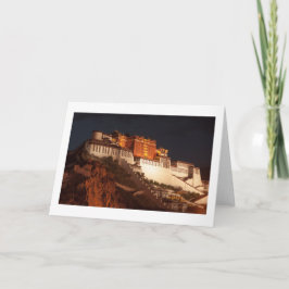 Potala Tibet - ett tomt hälsningskort Kort