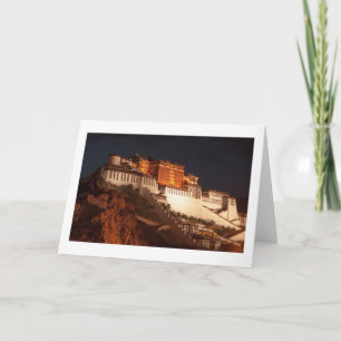 Potala Tibet - ett tomt hälsningskort Kort