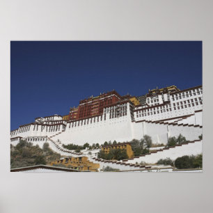 Potalpalatset i Lhasa, Tibet. Poster