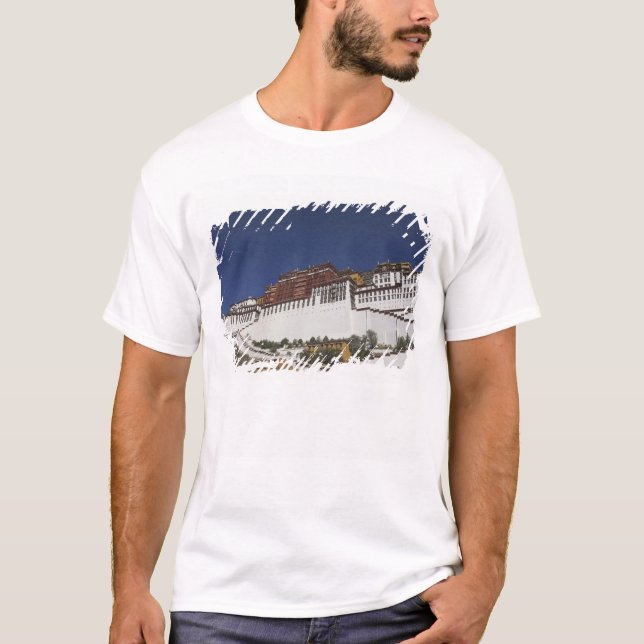 Potalpalatset i Lhasa, Tibet. Tee Shirt (Framsida)