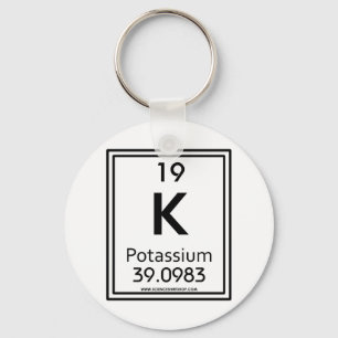 Potassium 19 nyckelring
