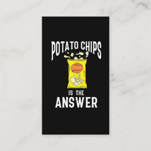 Potatis Chip Snack Fast matpotatis, älskare Visitkort