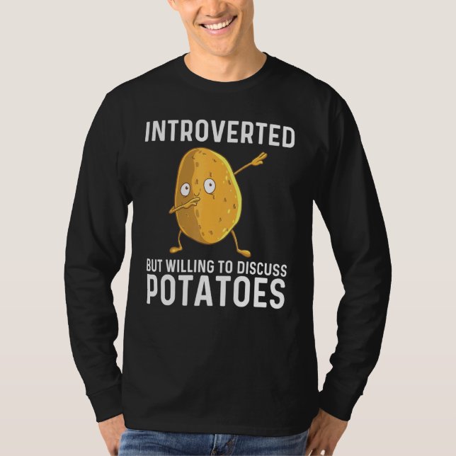 Potatis, För manar kvinnor, vegetabiliska rotplant T Shirt (Framsida)