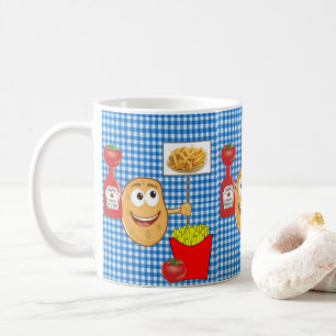 Potatis, Fransk Fries, Ketchup Play Mugg