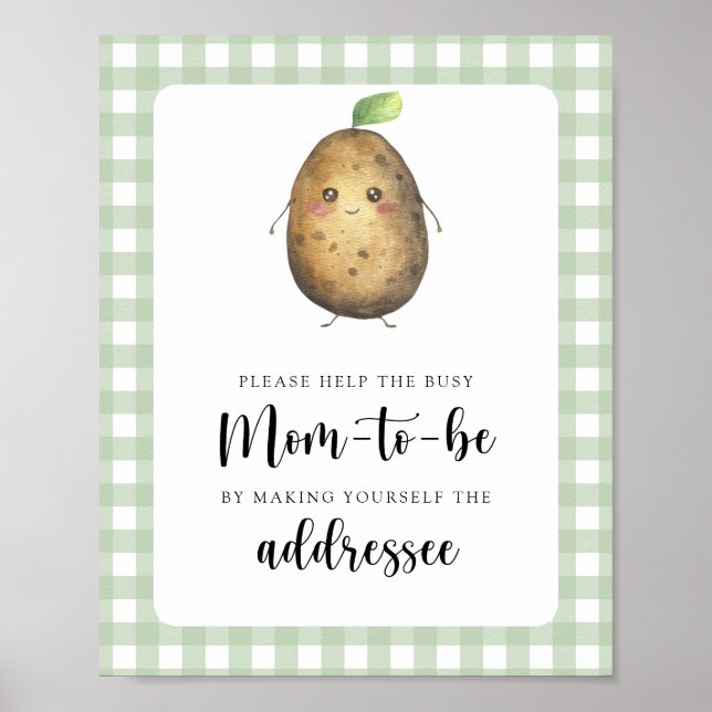 Potatis - Hjälp den upptagna blivande mamman Poster (Framsidan)