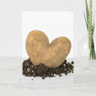 potatis hjärta i smuts kort