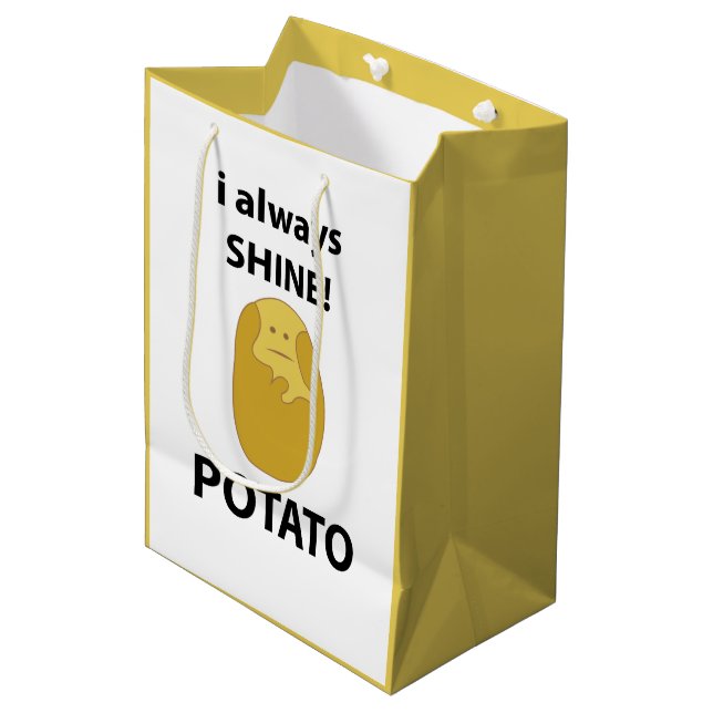 Potatis jag lyser alltid rolig potatis (Framsidan Vinklad)