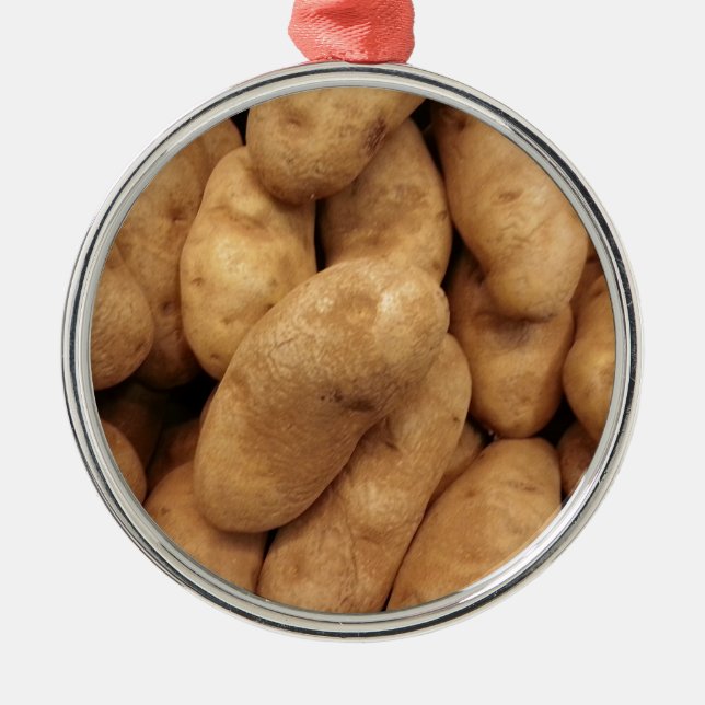 Potatis Julgransprydnad Metall (Framsidan)